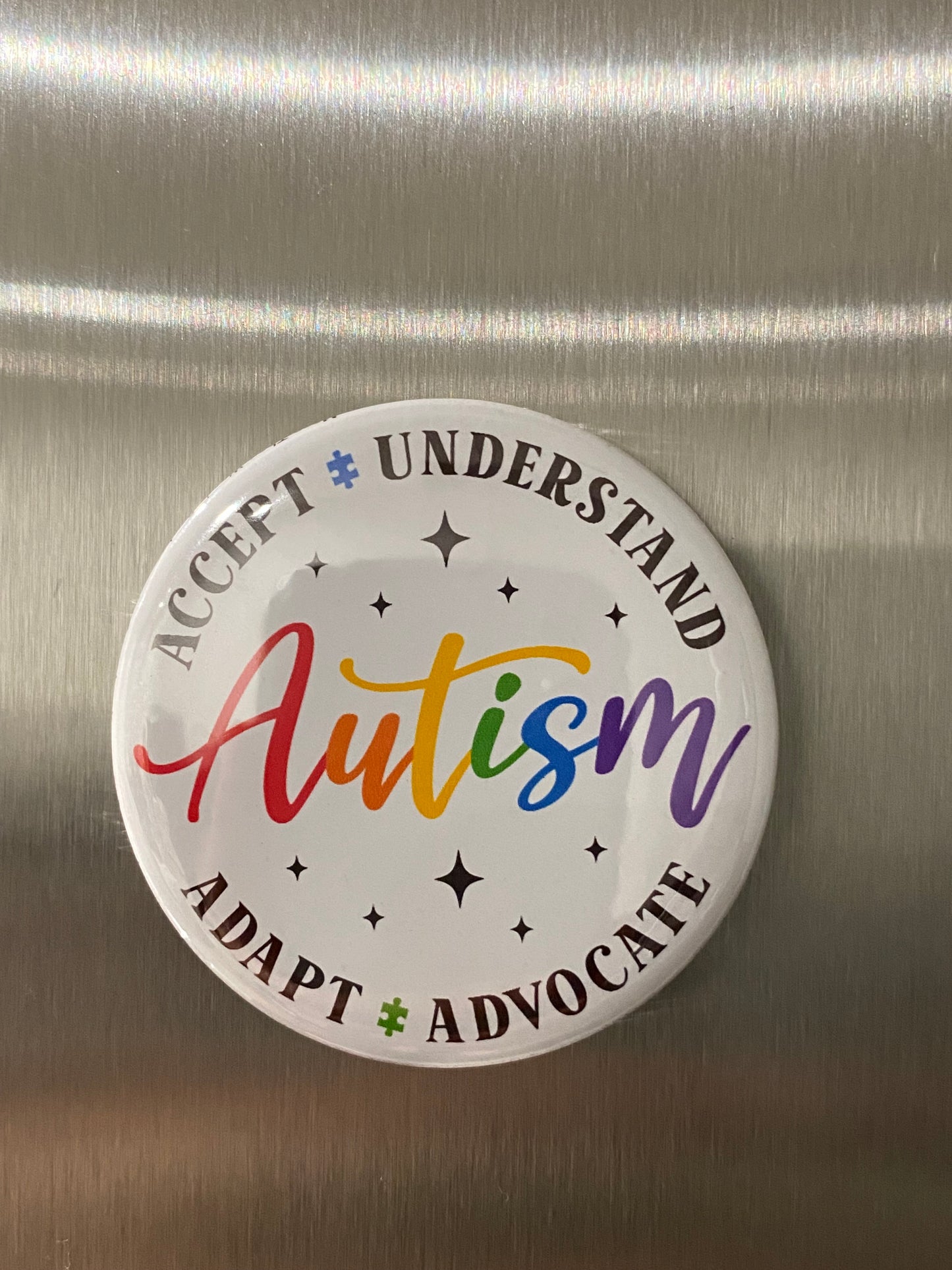 Autism Acceptance Magnet β Neurodiversity Awareness | Accept Understand Adapt Advocate